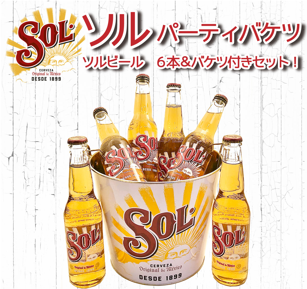 ソルビール パーティバケツセット ６本＆バケツ コースター６枚 – Biervana Express